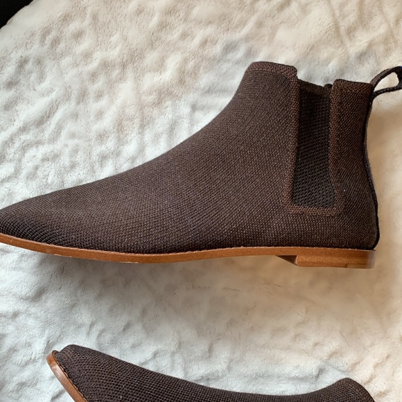 Rothy's Merino Ankle Boot Wool Blend Cocoa Brown Size 9 - Picture 6 of 12